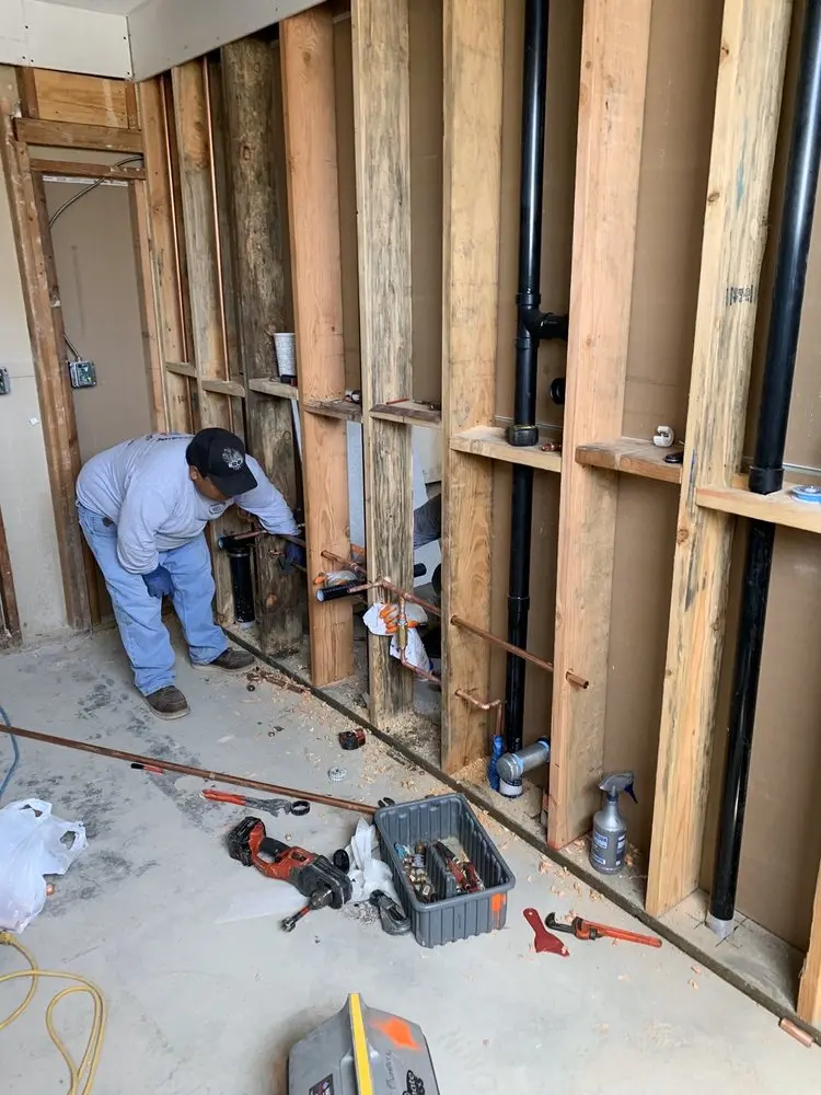 Commercial rough-in plumbing for Gas Line Repair in Shirley Grove